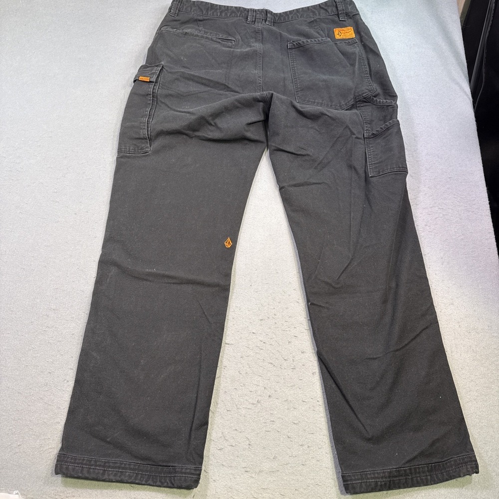 Volcom Workwear  Double Knee Caliper Cuff Cargo Pants Black 38X32